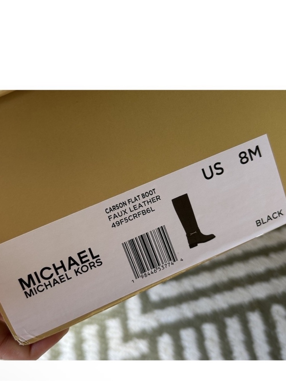 Michael Kors Carson Flat Boot Faux Leather US 8M NIB - Fall/Winter Must Have! - Picture 6 of 6